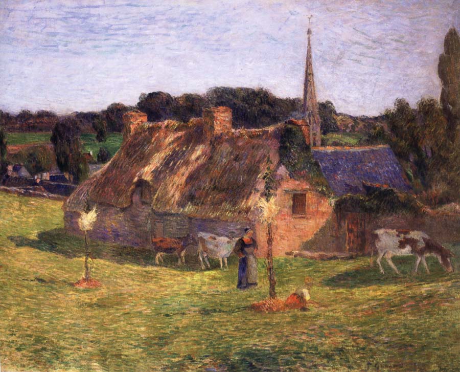 The Field of Lolichon and the Church of Pont-Aven